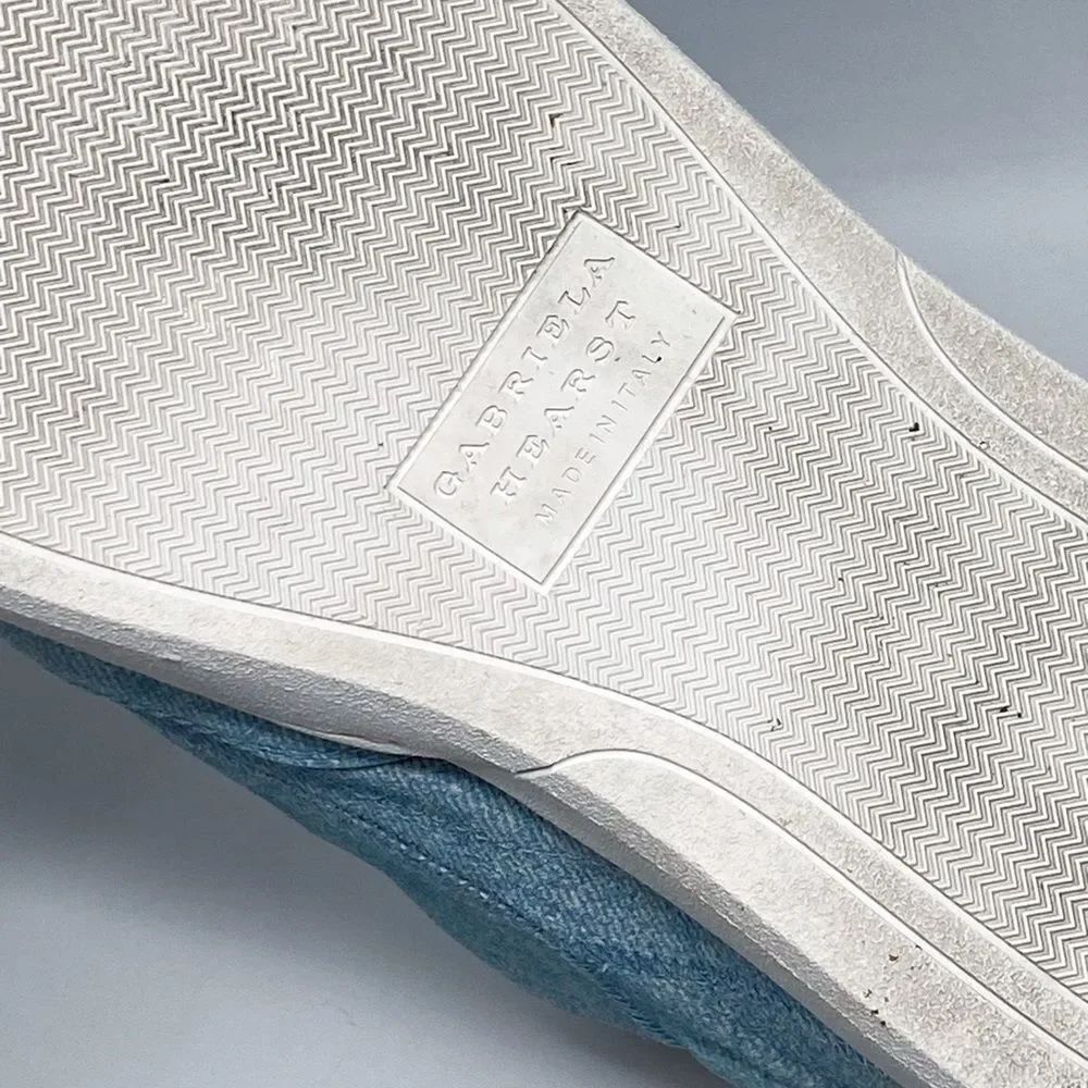 Gabriela Hearst Ohio Slip-on Sneaker in Light Blue Suede Denim size 40 - Picture 13 of 13
